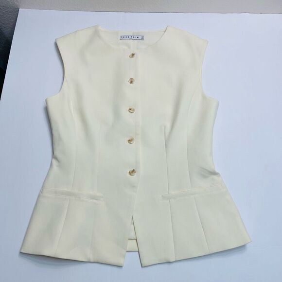 Third Form Skyline Tailored Bodice Tailored Vest Warm White Size 2 - Picture 12 of 13